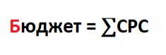 формула месячной стоимости рекламы Яндекс Директ 